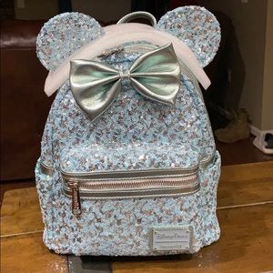 Loungefly Arendele Aqua Disney Parks Backpack NWT